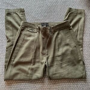 Banana Republic Green Linen Pants 29x32